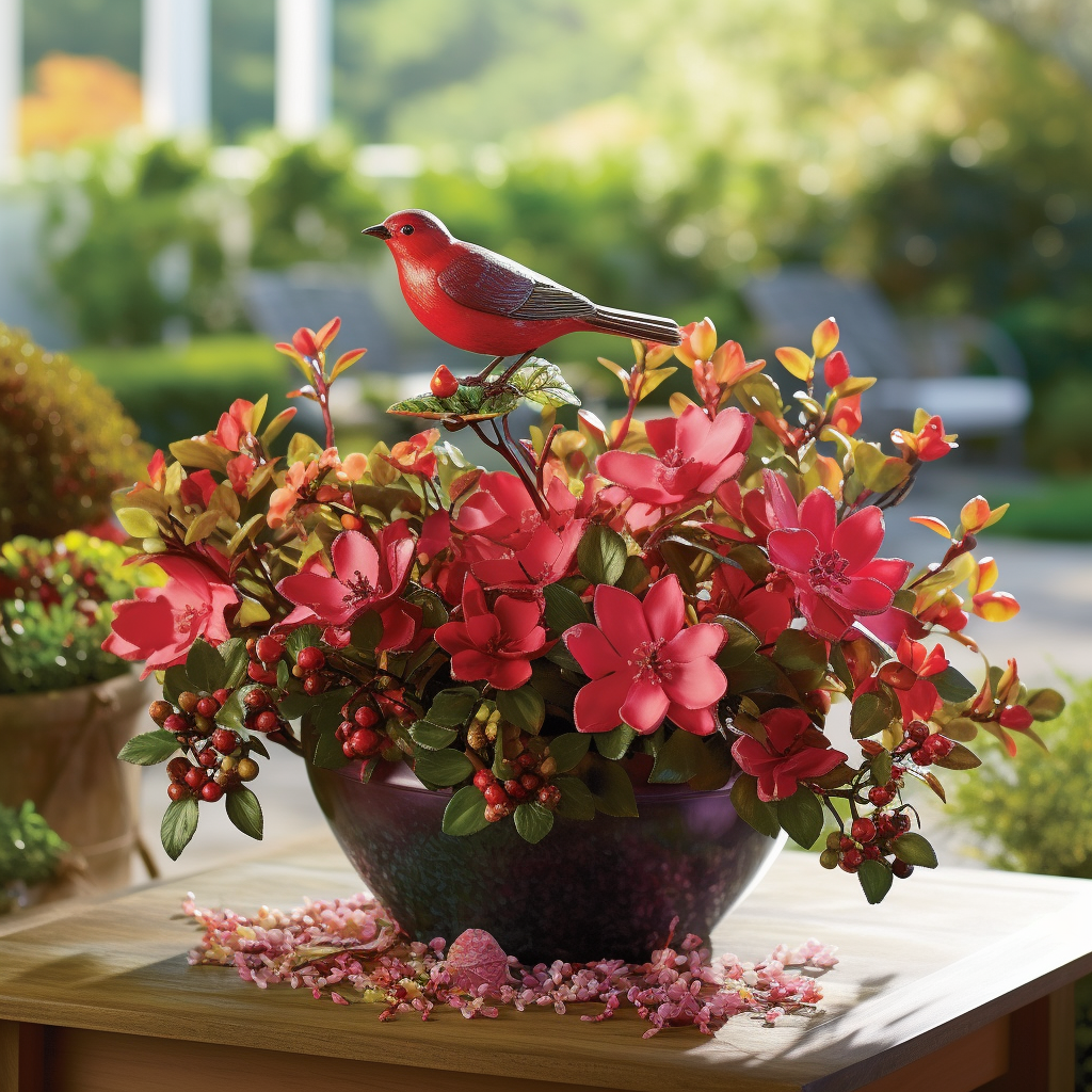 Photinia serrulata Red Robin u punom sjaju u vrtnom centru Agroflora by Gardens